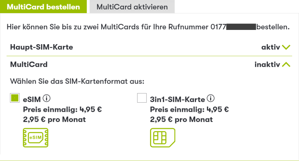 Drillisch eSIM bestellen & aktivieren (SIM.DE, SIM24.DE, BlackSIM)